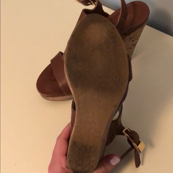 Calvin Klein brown wedges - Picture 4 of 5
